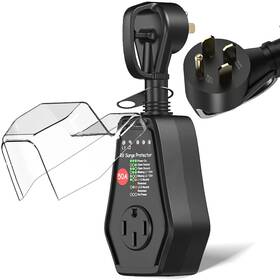 1450r Invaxing 50 Amp Rv Surge Protector With Waterproof Cover 18000 Joules Ip65