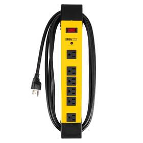 Iron Forge Cable 840013407607 6 Outlet Heavy Duty Surge Protector Power Strip With Built-in Circuit Breaker