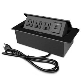 Elc0917obb2 Jacepfy Conference Table Power Outlet Pd20w Type-c Fast Charging Pop Up Hub Con