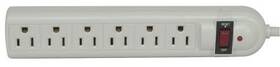 51w1-10204 Jameco Valuepro 6 Outlet Power Strip With Surge Suppressor 4ft