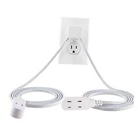 67091 Jasco Products Extension Cord 12 Ft Twin 3-outlet Flat Plug Braided