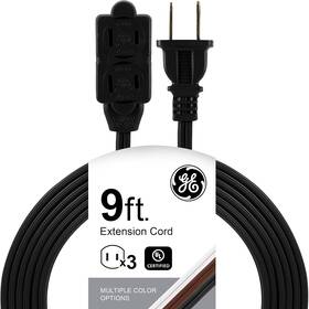 45149 Jasco Products Company Llc Ge 9 Ft Extension Cord 3 Outlet Power Strip 2 Prong 16 Gauge Twist-to-close