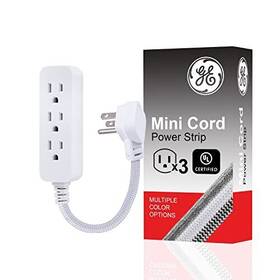45190 Jasco Products Company Llc 3-outlet Power Strip Extension Cord With Multiple Outlets 6 Inch Braided