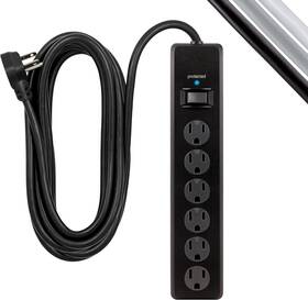 50769 Jasco Products Company Llc Ge 6-outlet Surge Protector 20 Ft Extension Cord Power Strip 800 Joules Flat