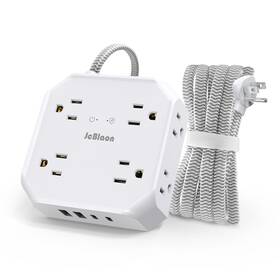 Jcblaon 704444382264 Surge Protector Power Strip Ultra Thin Flat Plug Extension Cord With 8 Widely Jcblaon 704444382264 Surge Protector Power Strip Ultra Thin Flat Plug Extension Cord With 8 Widely