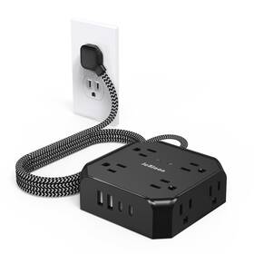 Jcblaon 704444553480 Power Strip Surge Protector - 8 Outlets With 4 Usb 2 C Charging Portsjcbl Jcblaon 704444553480 Power Strip Surge Protector - 8 Outlets With 4 Usb 2 C Charging Portsjcbl