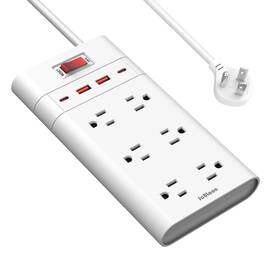 Jcblaon 704444631188 Power Strip Surge Protector 6 Widelyspaced Outlets With 4 Usb Ports 2 C Ul Jcblaon 704444631188 Power Strip Surge Protector 6 Widelyspaced Outlets With 4 Usb Ports 2 C Ul