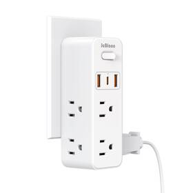 Jcblaon 704444754023 Surge Protector Outlet Extender- Multi Plug Wall With Rotating Jcblaon 704444754023 Surge Protector Outlet Extender- Multi Plug Wall With Rotating