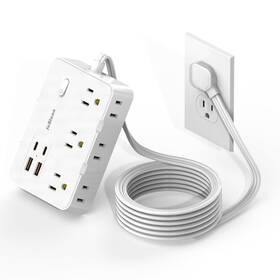 Jcblaon 704444884249 Flat Plug Power Strip Surge Protector 5ft Ultra Thin Extension Cord With 4 U Jcblaon 704444884249 Flat Plug Power Strip Surge Protector 5ft Ultra Thin Extension Cord With 4 U