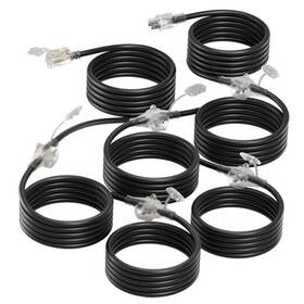 Jcd-303z Jcd 50ft Outdoor Extension Cord With Mutil Outlets Evenly Spaced 3 50 Ft Black