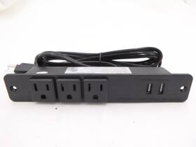 Jcd-3o Jcd Jcd-3o/2u 3 Outlet 2 Usb Recessed Power Strip Plug With 6ft Cord