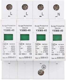 40ka Jectse 726084478978 4p House Protector 220v Protective Device Din Rail Low Voltage Arrester