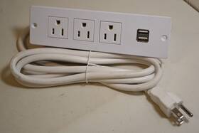 Jn02-03-23 Jenson Power Strip Distribution Unit 3 Outlets 2-usb