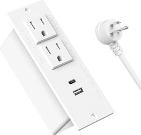 Jgstkcity 445005616673 Conference Recessed Power Strip Usb C Pd 20w Fast Usb-c Ports White