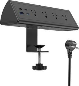 Jgstkcity 445019558549 Desk Clamp Power Strip 20w Fast Charging Station Surge Protector Night