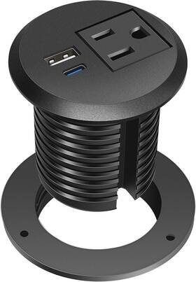 Jgstkcity 445044993971 Desktop Power Grommet 2 Inch Usb C Pd 20w Fast Charging Station Desk Hole