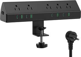 Jgstkcity 445049566507 45w Fast Charging Station Desk Clamp Power Strip 4 Pd Usb-c Ports 5 Ac Outlets E