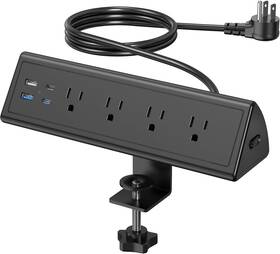 Jgstkcity 711181205831 Desk Clamp Power Strip 20w Fast Charging Station Surge Protector Night