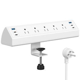 D003 Jgstkcity Desk Clamp Power Strip Usb C 40w Total Fast Charging Station 4 Pd 20w P