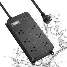 Ex-106u-04 Jgstkcity Outdoor Power Strip Weatherproof With Usb C Ipx6 Waterproof Surge Protector W