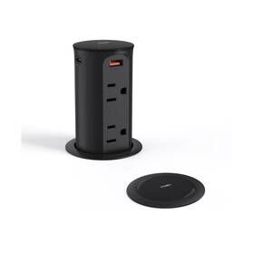 Oeup019a Jgstkcity Pop Up Outlet For Countertop With Usb C 2.5in Hole Desktop Power Grommet 4 Ou