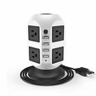 Jn1qhajcew General Power Strip With Outlets Usb Ports Tower Sockets Surge