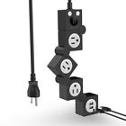 Jo-3a2u-t-us Joly Joy Etl Certified Flexible Rotating Power Strip Surge Protector