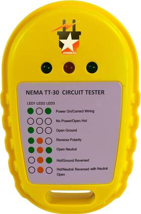B08tl3dh51 Journeyman-pro 30/50 Amp Rv - Portable Circuit Tester Analyzer Adapter Male
