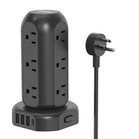 Juapyes 665878530617 Extension Cord With Multiple Outlets Surge Protector Power Strip Tower 12 Ac