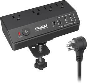Jxgucat 726084278240 Desk Clamp Power Strip With Pd 20w Usb C Removable Fast Charging Deskto