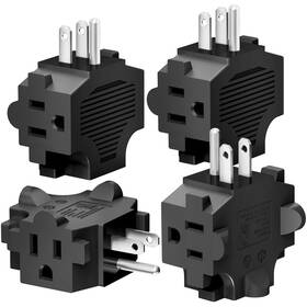 Kps-29 K Kasonic 3-outlet Grounding Adapter Multiple Plug Outlet Extender Power Splitter