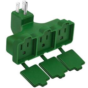 Pwc202 K Kasonic 3outlet Wall Plug Adapter Indoor/outdoor Use Ul Listed Heavy Duty Multi Outlet P