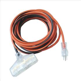 K Tool International 769622910059 25 Ft 14/3 Triple Tap Cord