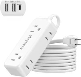 Kakahigh 768447476849 Us To Japan Adapter 1875w 2 Prong Extension Cord 5 Ft With 180 White