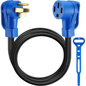 Wae-kanayu-2231 Kanayu 6ft 50 Amp Rv/ev Extension Cord Compatible With Nema 14-50p To 14-50r Etl