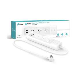 Kp303 Kasa Smart New Tp-link 3-outlet 2-usb Port Surge Protector White