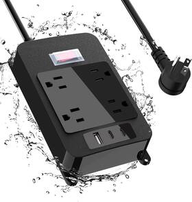 Ex-104u-01 Keben Outdoor Power Strip With Usb C Heavy Duty Waterpoof Surge Protector 4