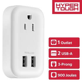 900j Kingtec Vietnam 744110554397 Hyper Tough Usb Outlet Extender Surge Protector 2 Splitter With Us