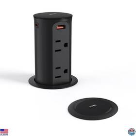 B0chttgjjt Klein Tools Pop Up Countertop Outlet With Usb C 4 Outlets And Ports 6 Ft Cord