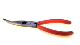 26218 Knipex 26 21 200 8-inch Angled Long Nose Pliers With Cutter