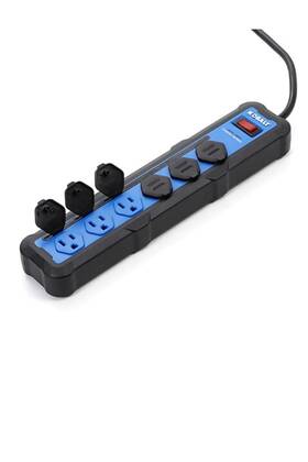 2516025 Kobalt 8-ft 6-outlet Ports Indoor Power Strip 14 Guage Cord Led On Off Switch