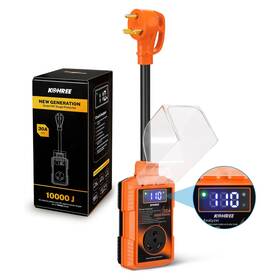 Kr6437-ko-us-fba Kohree Rv Surge Protector 30 Amp With High/low Voltage Protection 10000 Joule