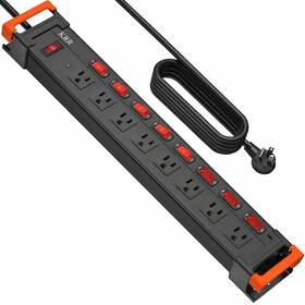 Amh0a080s51 Krr Heavy Duty Power Strip Surge Protector 750 Joule Protection