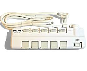Us0506c34r Krr 6ft Power Strip 2 Usb 5 Outlet 90 Swivel Rotate Socket Individual Switch Surge