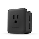 Ku-12-us Pisen Portable Ac Outlet Mini Power Strip With Usb Ports