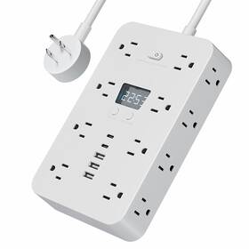 1700j Kukzau 037936301499 21-in-1 Power Strips With Surge Protection 16 Outlets 5 Usb Ports