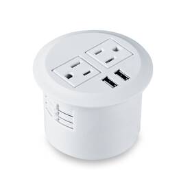 Kungfuking 600978769260 Desktop Power Grommet Outlet Socket Desk Data Center 2 With Usb P