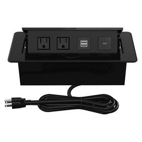 Chunyou91004 Kungfuking Pop Up Power Strip With Pd 30w Usb Ports Recessed Grommet Outlet Hub C