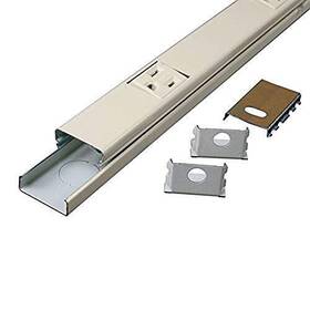 Legrand 094712820612 Wiremold Wall Mount Power Strip Ivory Under Counter 3 Foot St