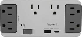 /legrand 744110481938 6 Outlet Enclosure Surge Protector With One Usb-a And Usb-c